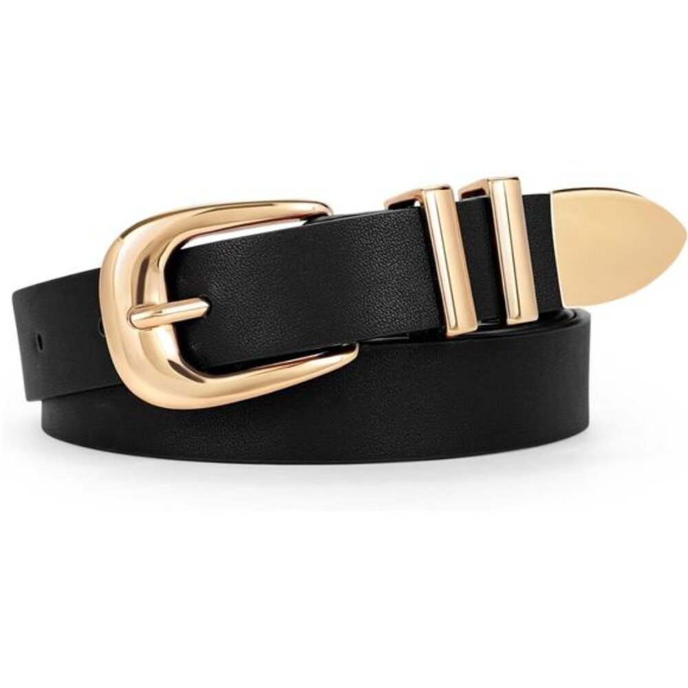 Women Leather Belt Fashion Leather Waist Belt for Pants Jean Ladies